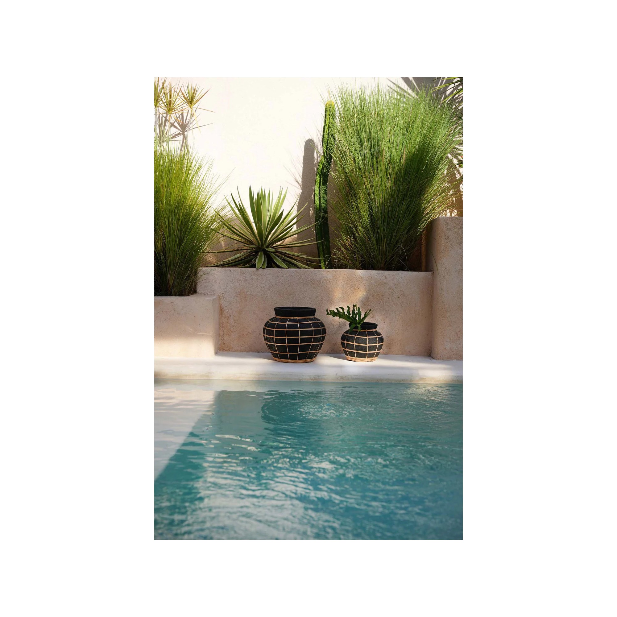 Giulia Grillo Vaso Belly Nero naturale S