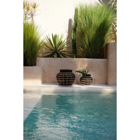 Vaso Belly Nero naturale S