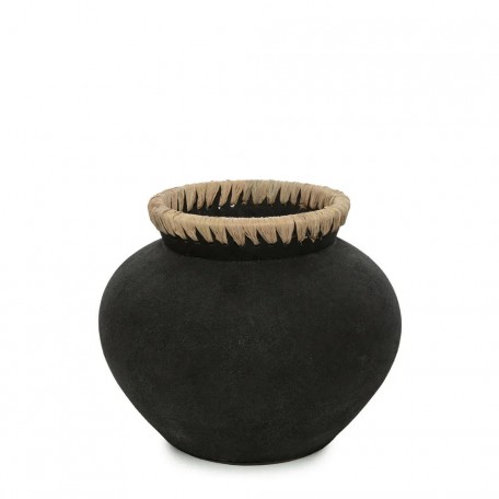 VASO STILY NERO NATURALE M