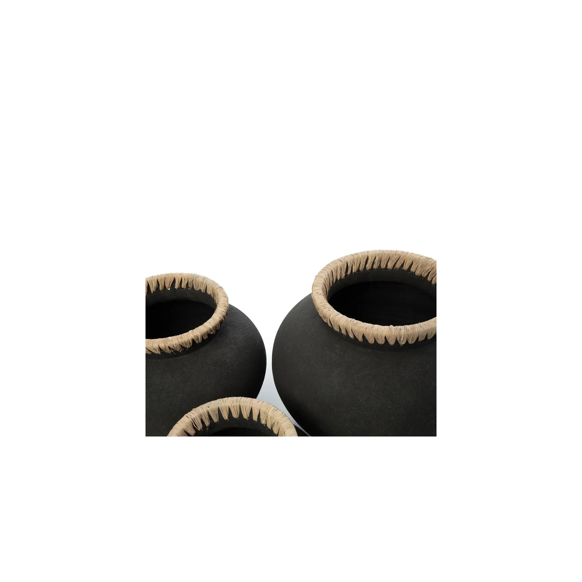 Giulia Grillo VASO STILY NERO NATURALE M