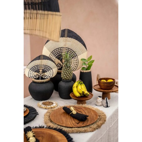 VASO STILY NERO NATURALE M