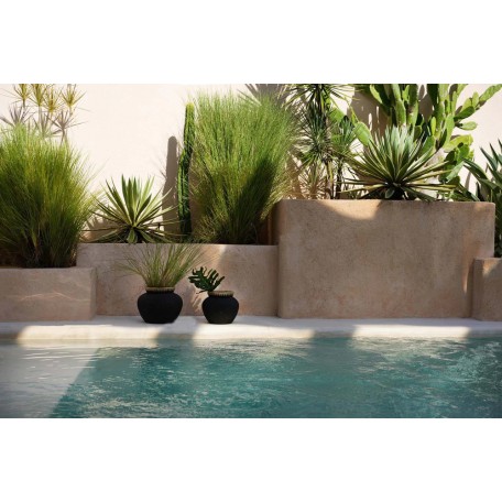 VASO STILY NERO NATURALE M