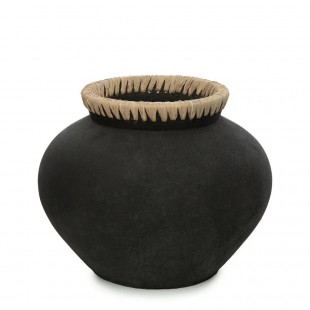 VASO STILY NERO NATURALE L