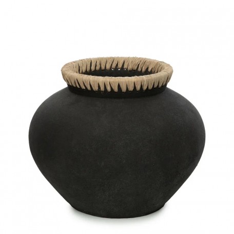 VASO STILY NERO NATURALE L