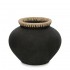 VASO STILY NERO NATURALE L