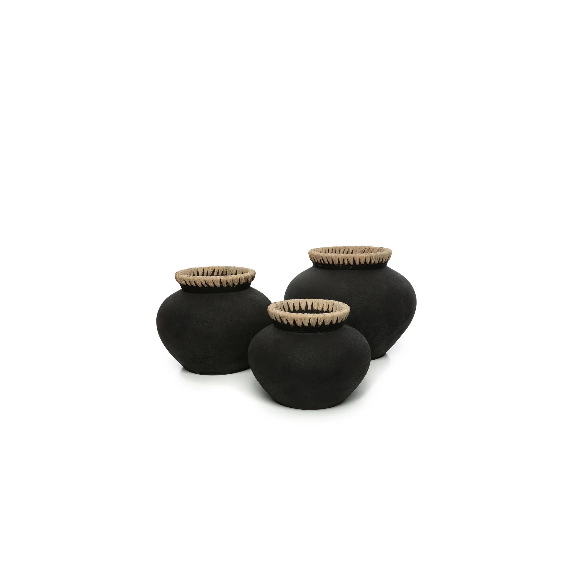 Giulia Grillo VASO STILY NERO NATURALE L