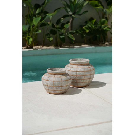 Vaso Belly Bianco naturale L