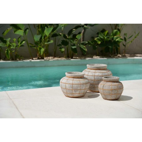 Vaso Belly Bianco naturale L