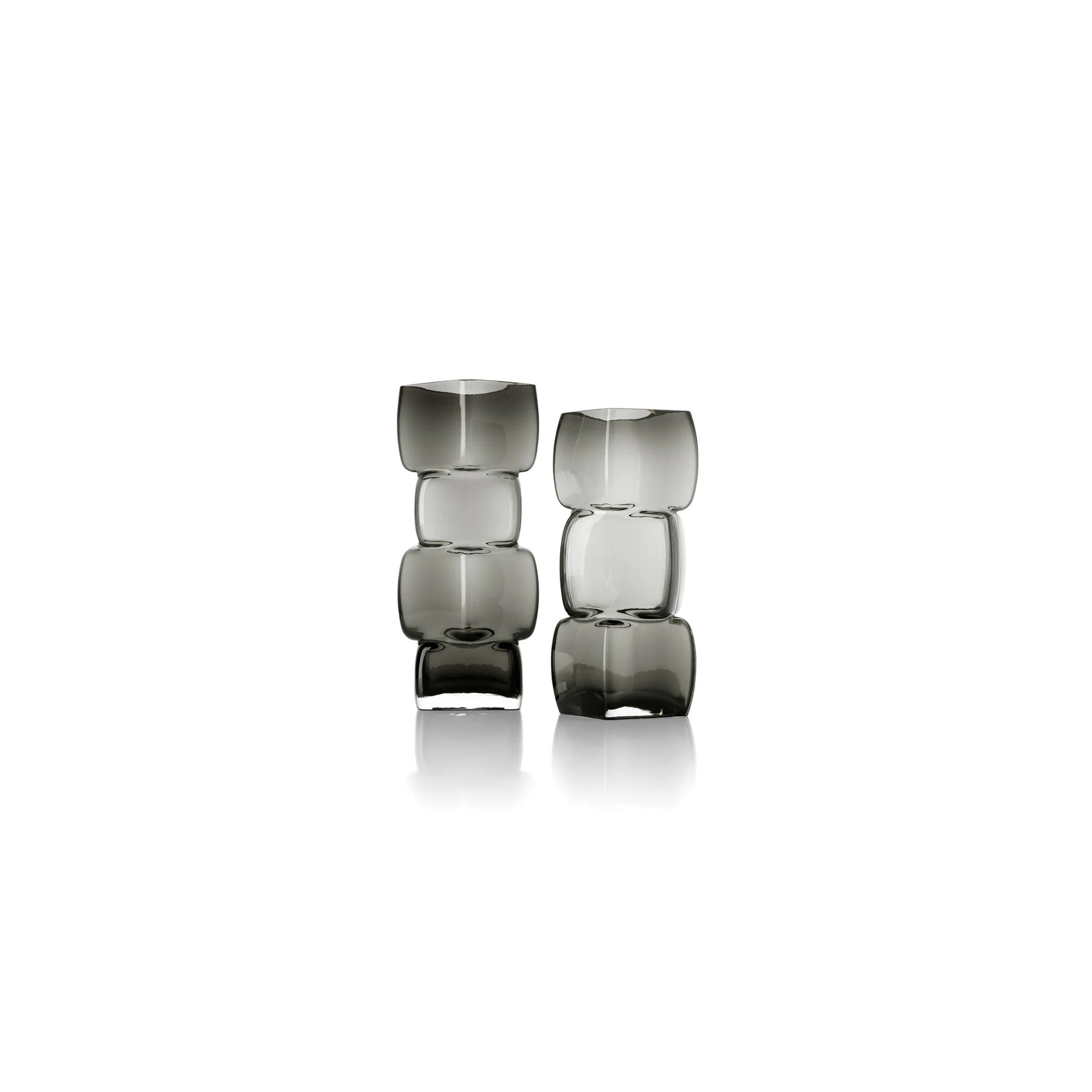 Giulia Grillo Vaso Cubes grigio scuro M