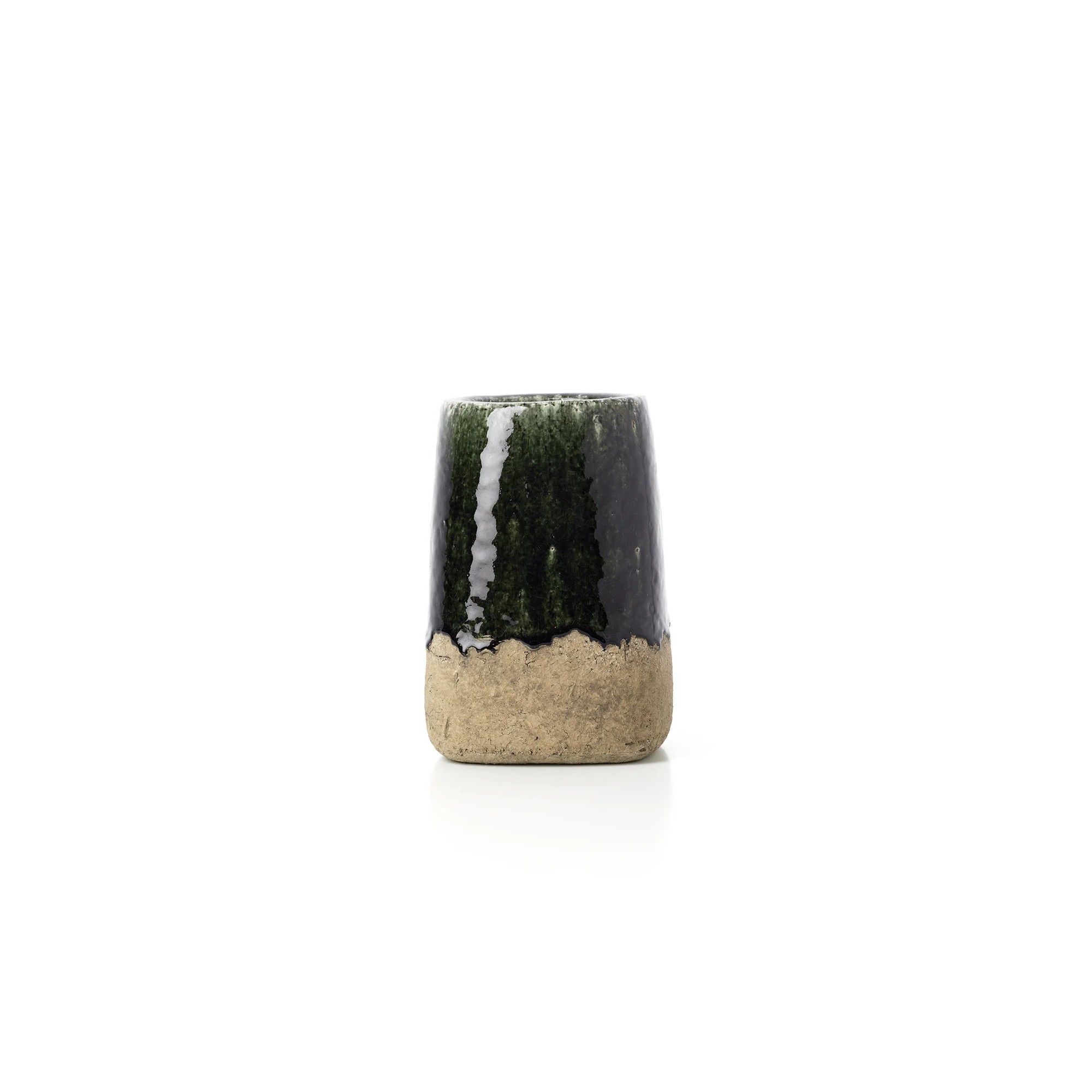 Giulia Grillo Vaso Conico Moss - Verde Cemento - M