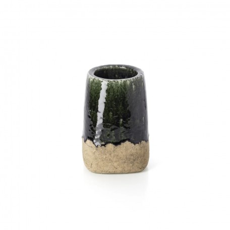 Vaso Conico Moss - Verde Cemento - M