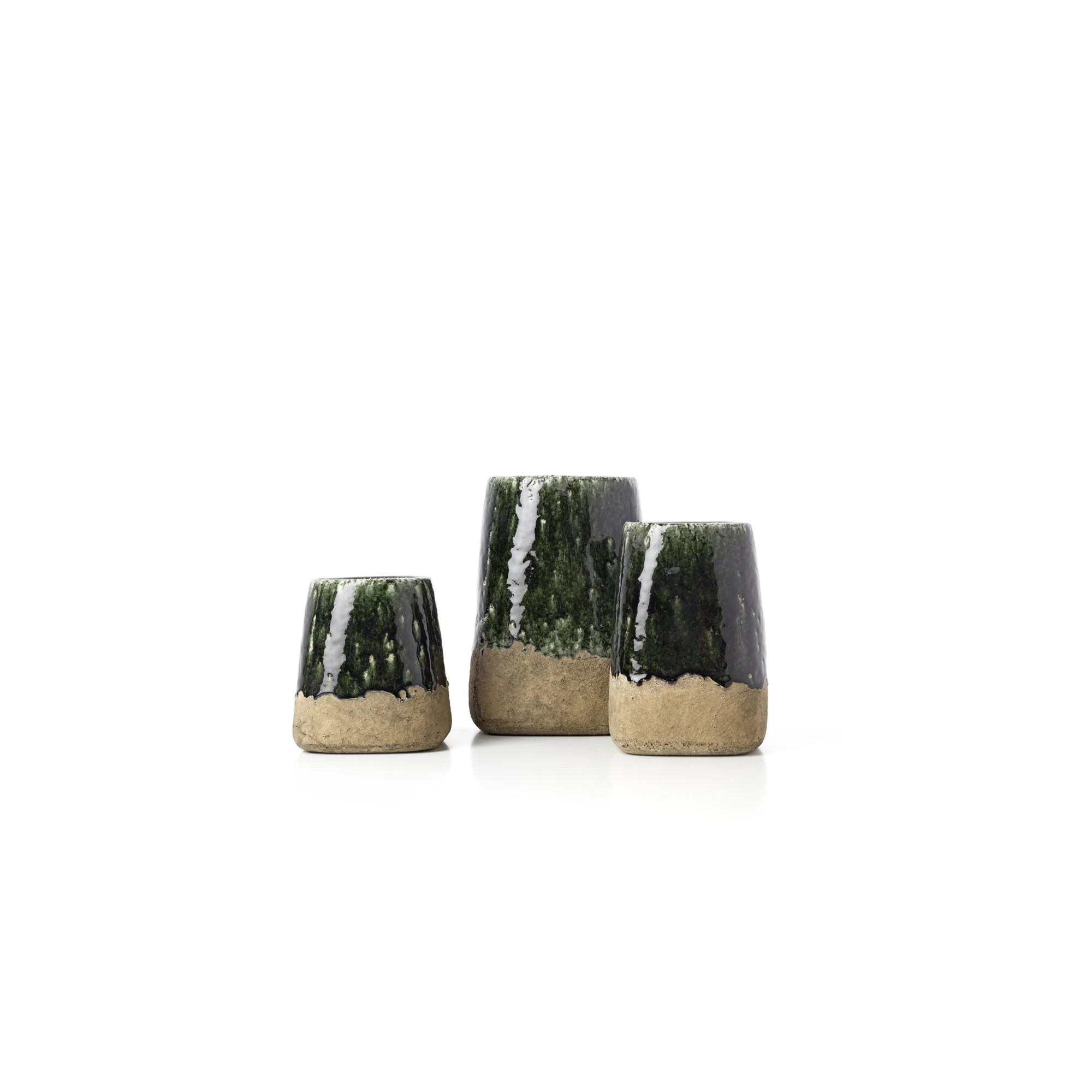 Giulia Grillo Vaso Conico Moss - Verde Cemento - S