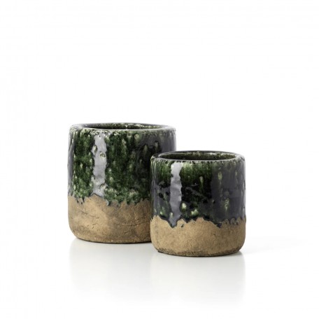 Vaso Moss - Verde Cemento - M