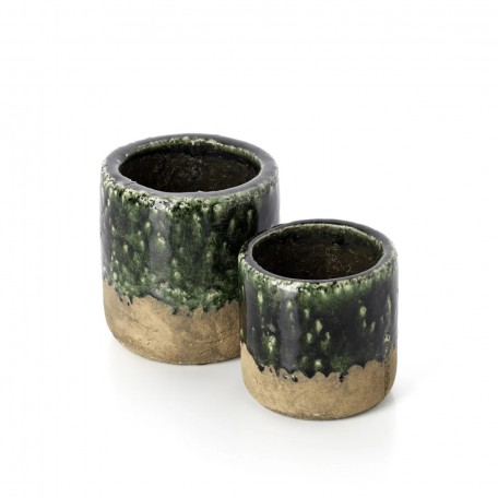 Vaso Moss - Verde Cemento - M