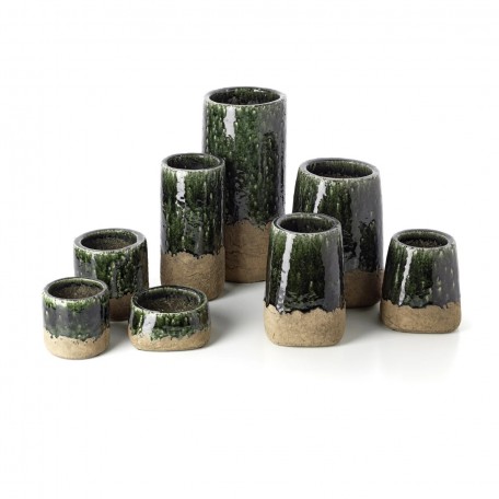 Vaso Moss - Verde Cemento - S