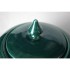Vaso Tina  con coperchio in ceramica verde