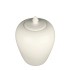 Coperchio vaso in ceramica bianco crema 29 cm