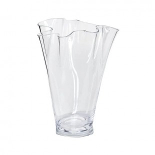 Vaso in vetro ondulato vaso...