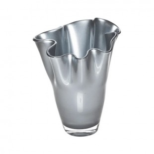 Vaso in vetro ondulato...