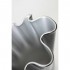 Vaso in vetro ondulato bicolore nero argento 21 x 21 x 30 cm