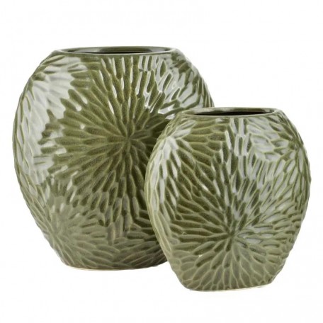 YARINE Vaso 25x12x26cm verde