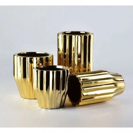 VASO YVONNE GOLD 14xh24,5cm