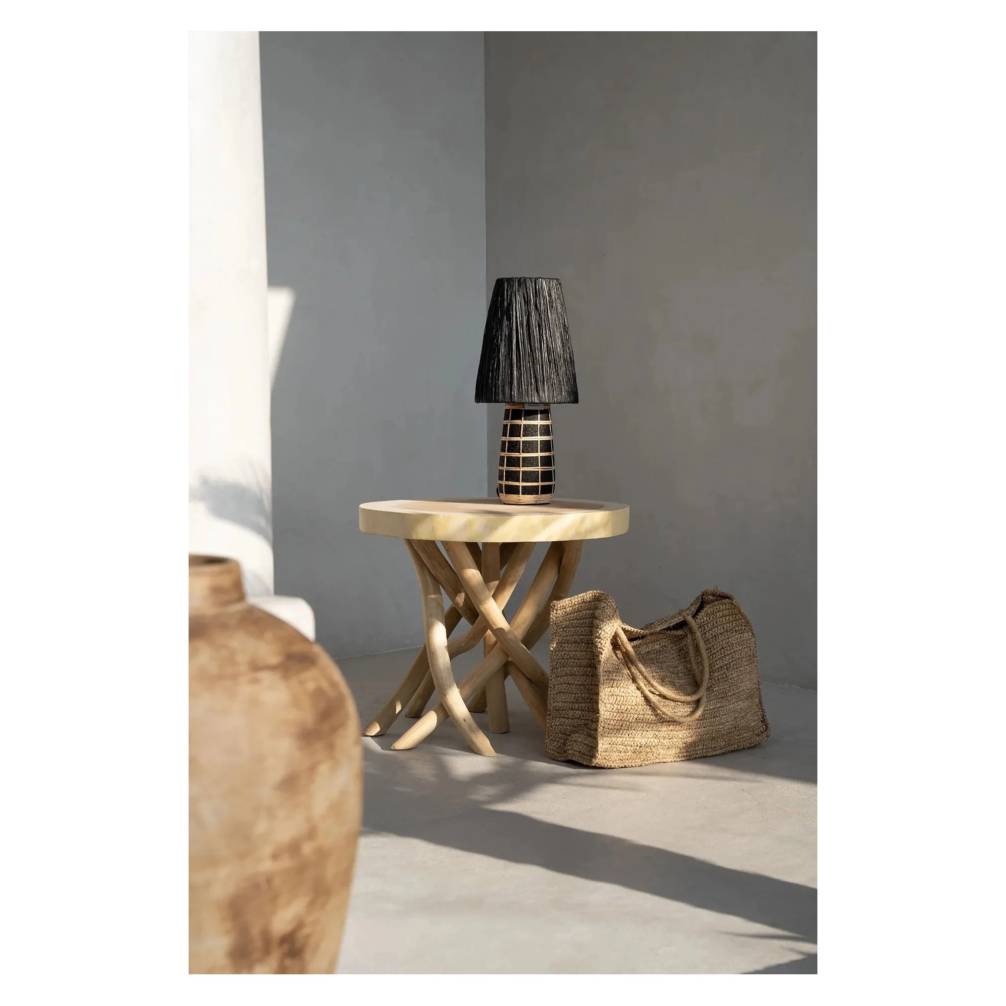 Giulia Grillo La Lampada Da Tavolo Naxos - Nero Naturale