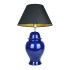 Lampada tempio vaso ceramica blu scuro