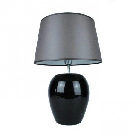 Lampada da tavolo Tina in ceramica nera 35 cm