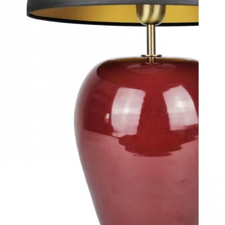 Lampada da tavolo Tina in ceramica rossa 35 cm