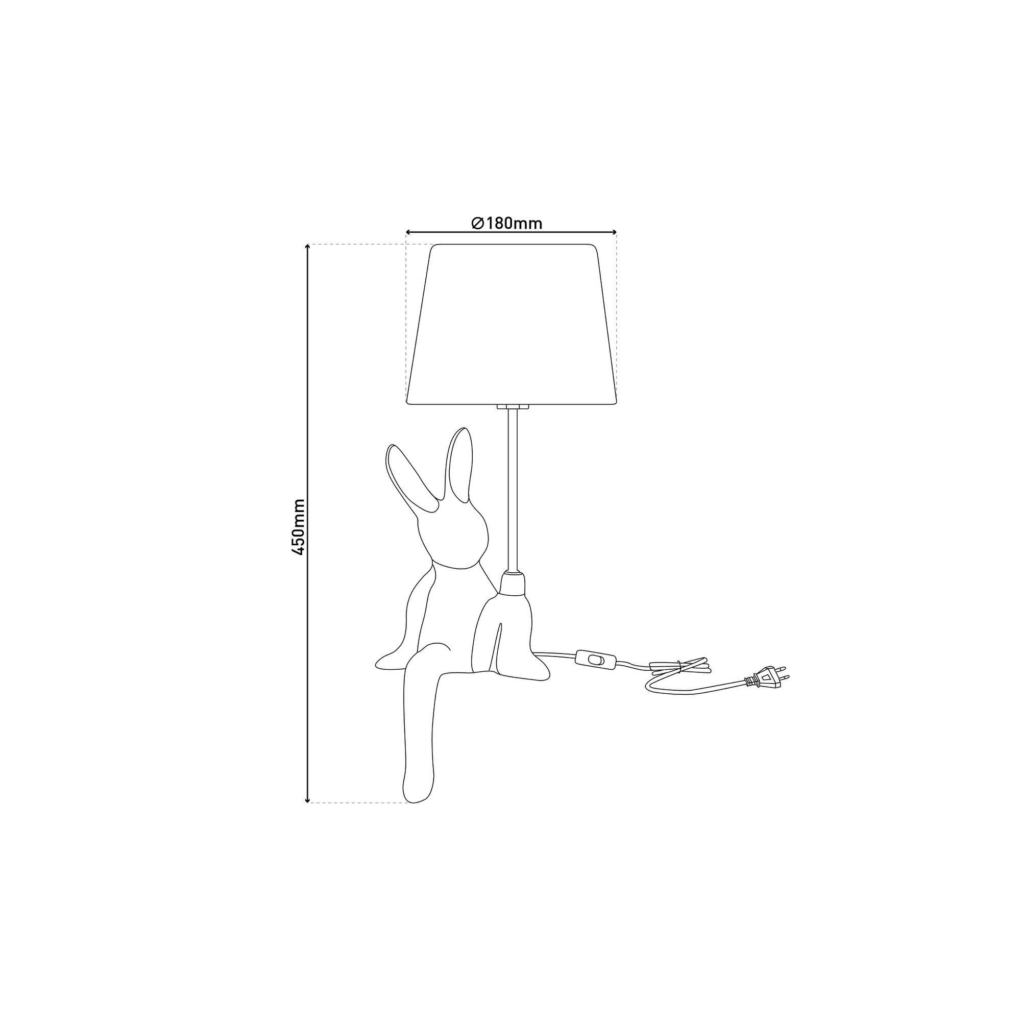 Giulia Grillo Lampada da tavolo "Helge" Ø 18 cm altezza ca 45 cm