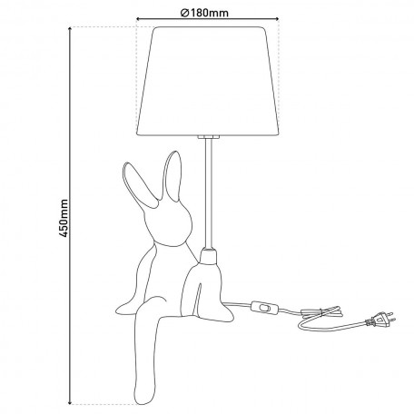 Lampada da tavolo "Helge" Ø 18 cm, altezza ca. 45