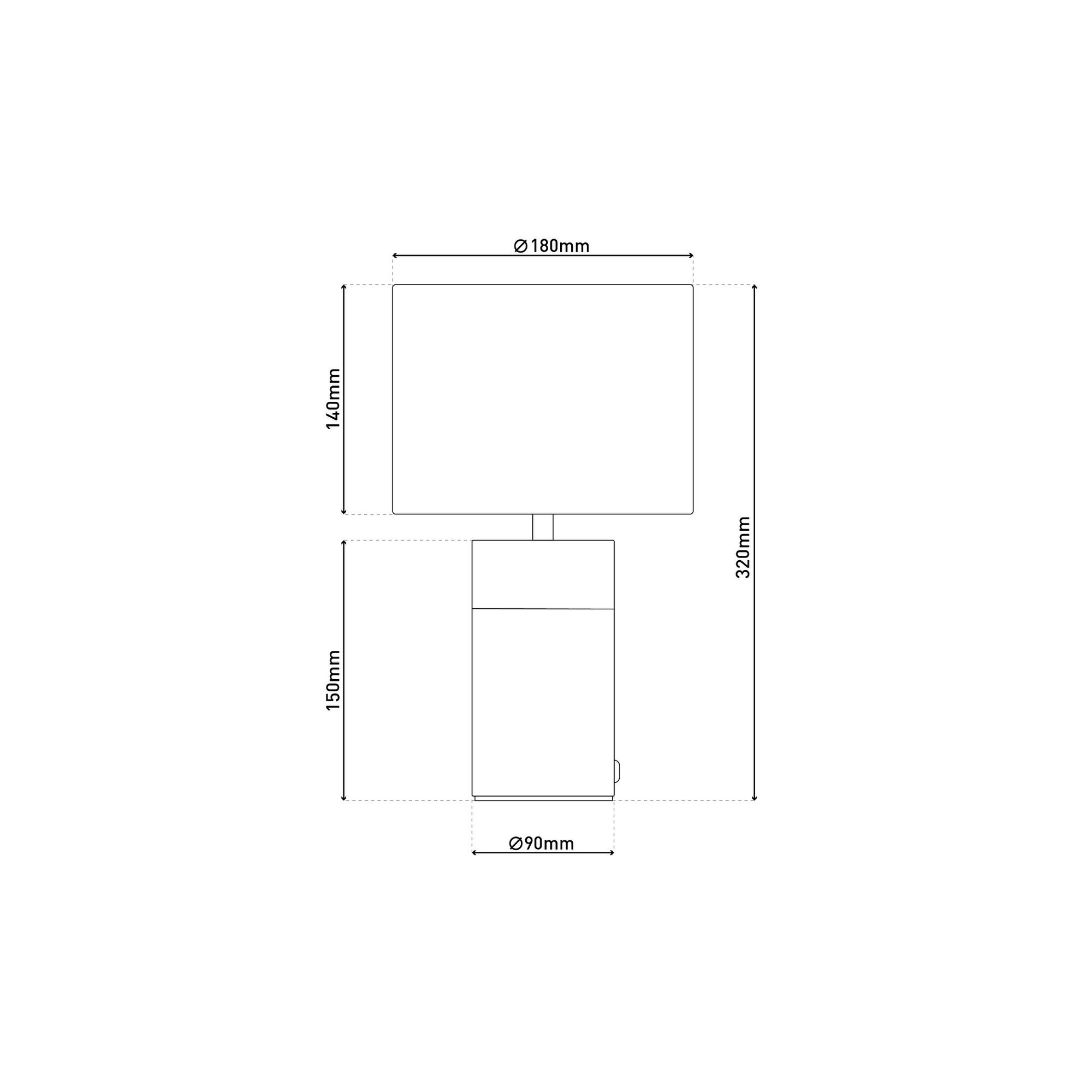Giulia Grillo Lampada da tavolo "Bordo" 32 cm