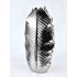 VASO FOGLIA ARGENTO 7,5x17xh35cm