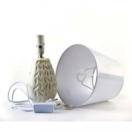 LETI BEIGE Lampada da tavolo 12x10xh30cm