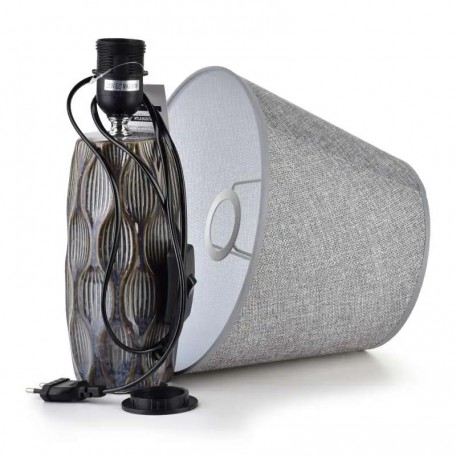 LETI GREY Lampada da tavolo 9x9x39cm