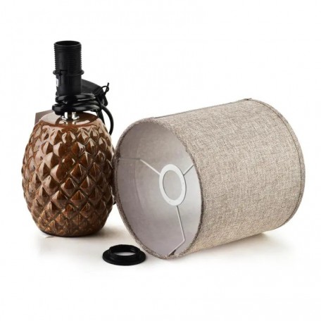 Lampada da tavolo PIGNA MARRONE 10x14x28,5cm