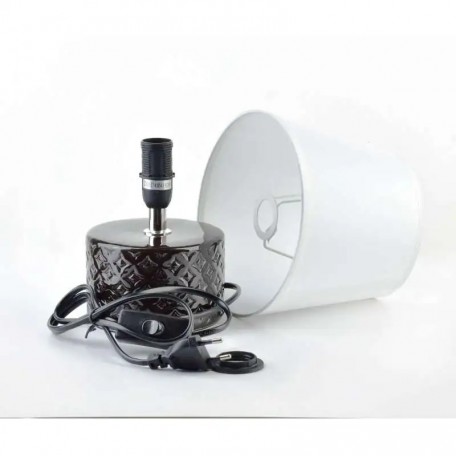 Lampada da tavolo ANTRACITE 12x12xh24cm