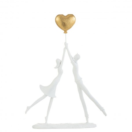 Decorazione di design "Coppia con Cuore Oro" f