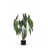 Grand Syngonium Artificiale Variegato con 12 foglie 100 cm