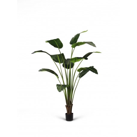 Palma del Viaggiatore Deluxe Artificiale Verde 12 Foglie 180cm