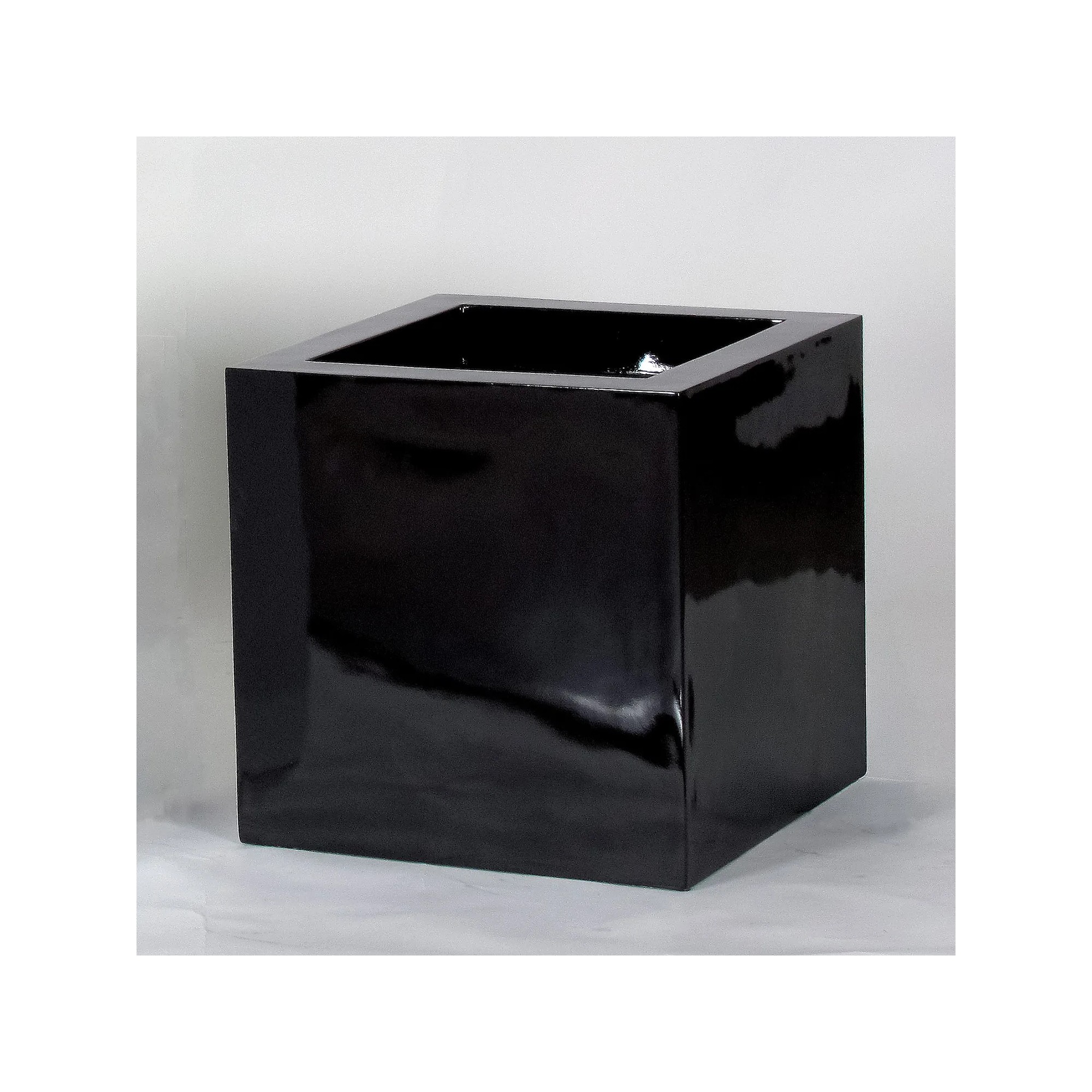  Vaso ARES  Laccato Lucido  Nero 50cm