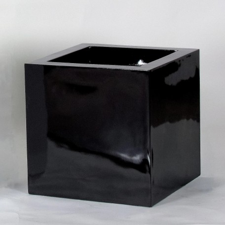 Vaso ARES  Laccato Lucido  Nero 50cm