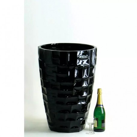 Vaso MOSAICO  Laccato Lucido  Nero