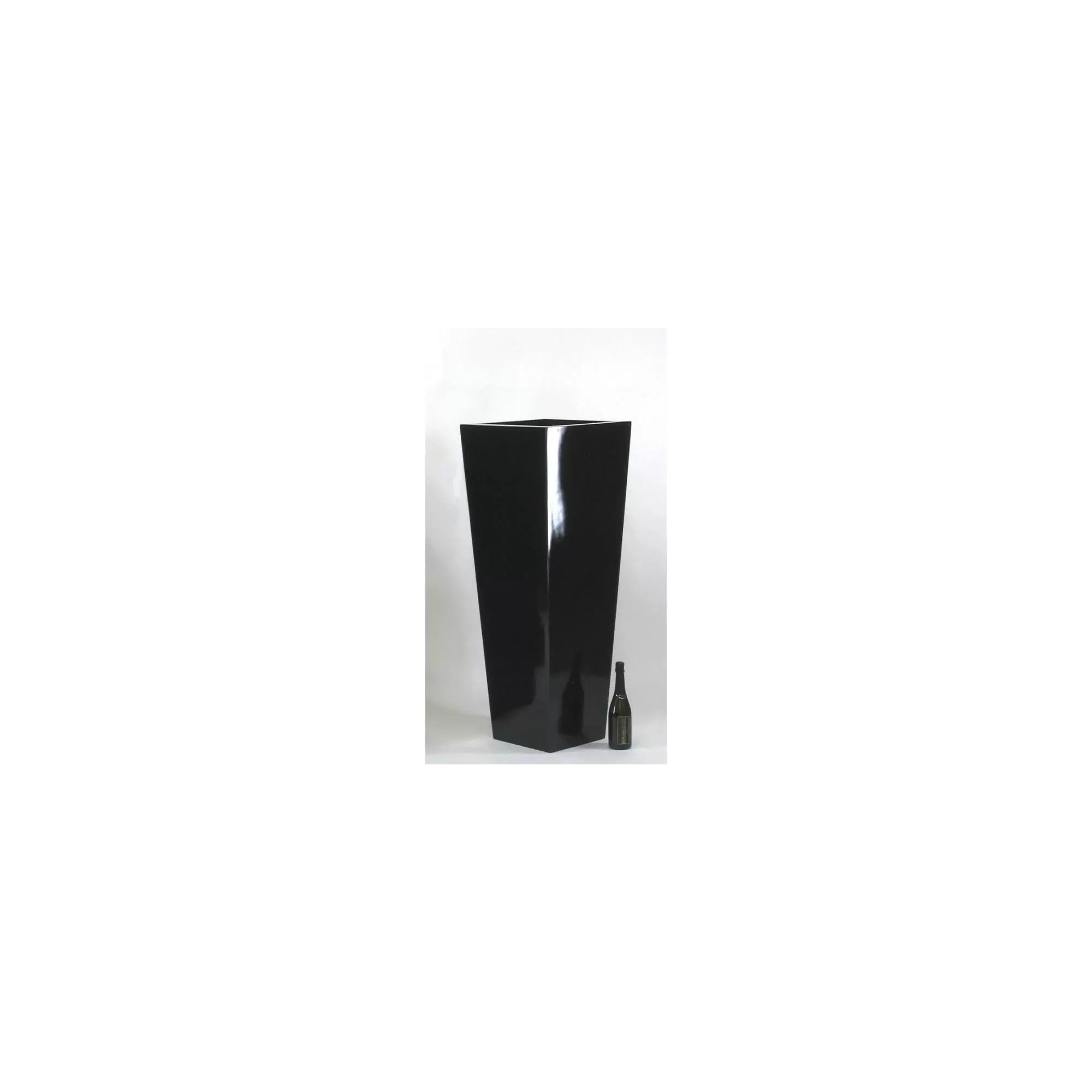  Vaso ARES  Laccato Lucido  Nero H 75
