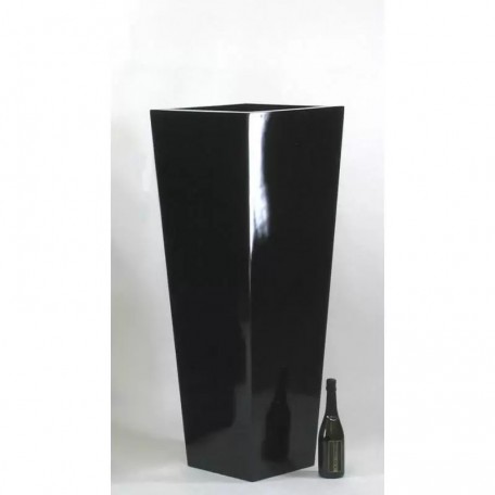 Vaso ARES  Laccato Lucido  Nero H 75