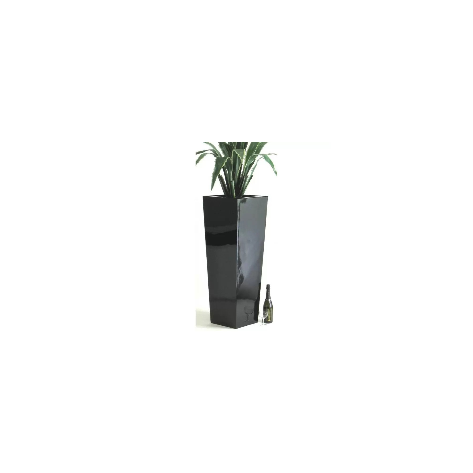  Vaso ARES  Laccato Lucido  Nero H 75