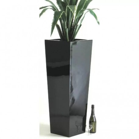 Vaso ARES  Laccato Lucido  Nero H 75