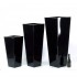 Vaso ARES  Laccato Lucido  Nero H 75
