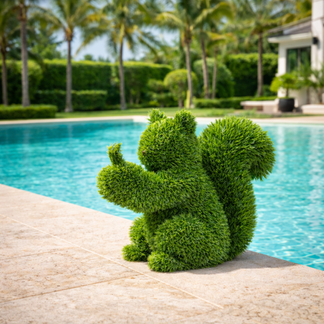 Scoiattolo  In erba sintetica  UVR H 65 cm